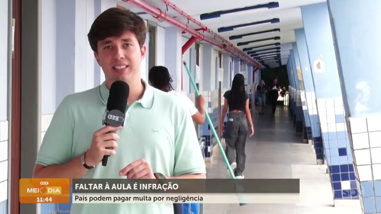 FALTAR À AULA é INFRAÇÃO: pais podem pagar multa | Educação | SCC Meio-Dia