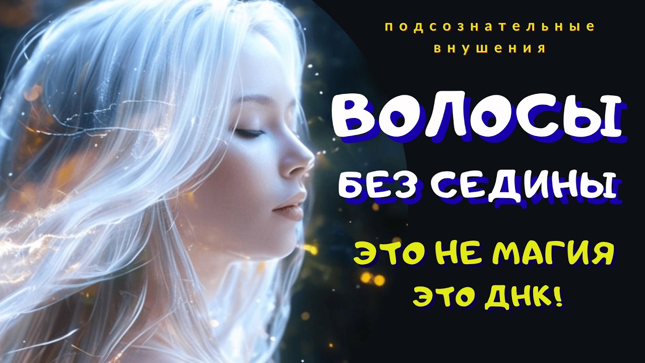 Седина уходит — молодость возвращается! 💎 Энергия восстановления волос и пигментации