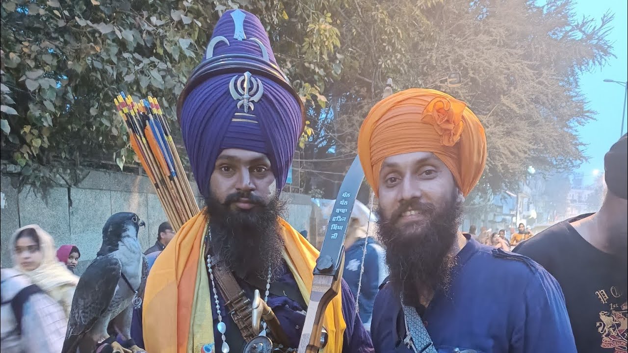 Nagar kirtan Delhi2023 /guru nanak dev sahib ji ka Parkash purab/sis Ganj sahib to Nanak piao