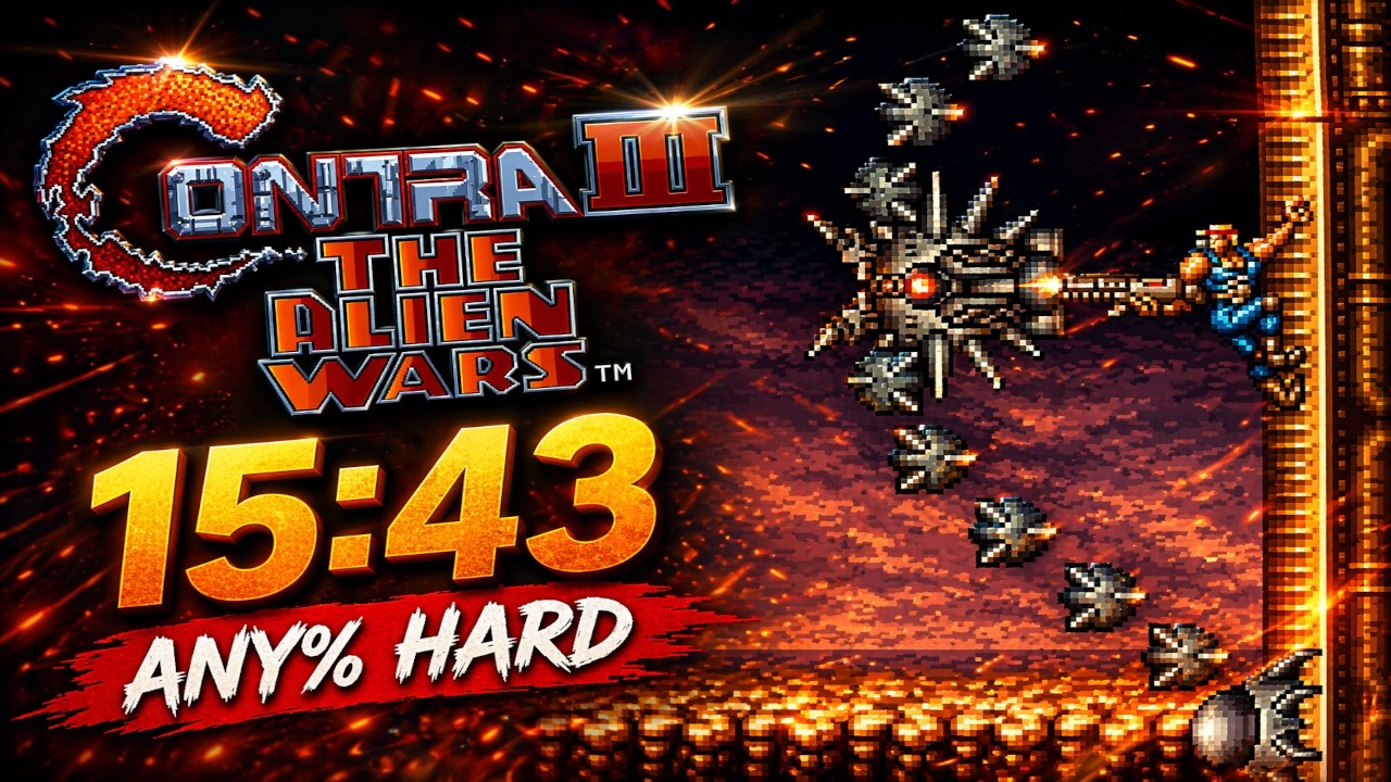 Contra III Any% Hard 15m 43s [PB]