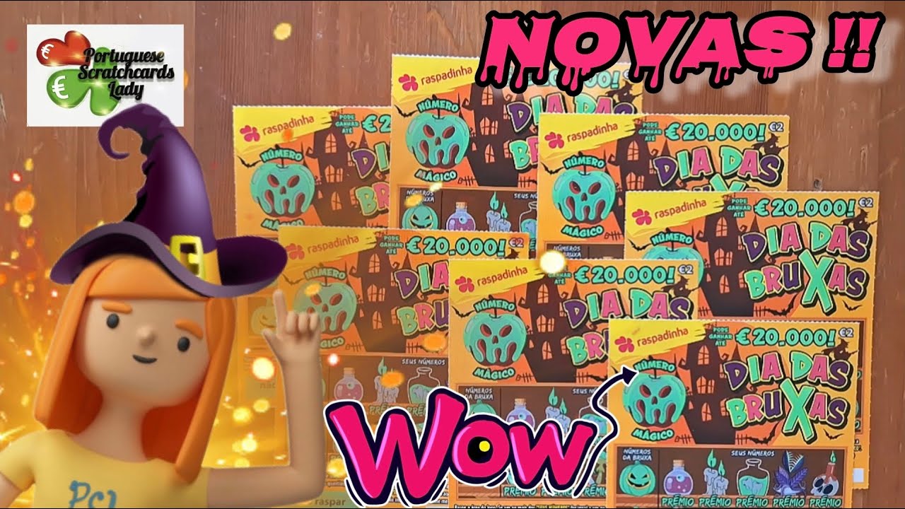 💥NOVAS RASPADINHAS - Dia Das BRUXAS!!💥🧙‍♀️🎃... PRÉMIOS Mágicos?!✨️🔮🪄/ Portuguese  Scratchcards!🎃🧙‍♀️
