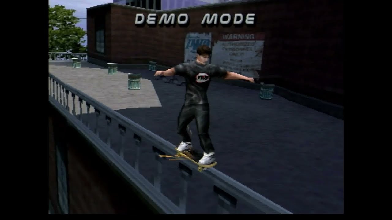 Tony Hawks Pro Skater 2 (2001) Rolling Demo - Sony PlayStation 1 (PS1 PAL) 4K Upscale (Attract Mode)