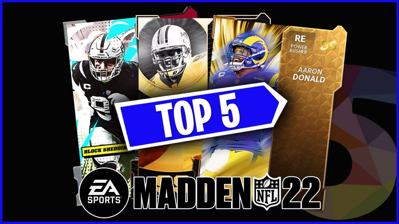 RANKING The Top 5 DEFENSIVE ENDS In Madden 22 Ultimate Team [Final List]