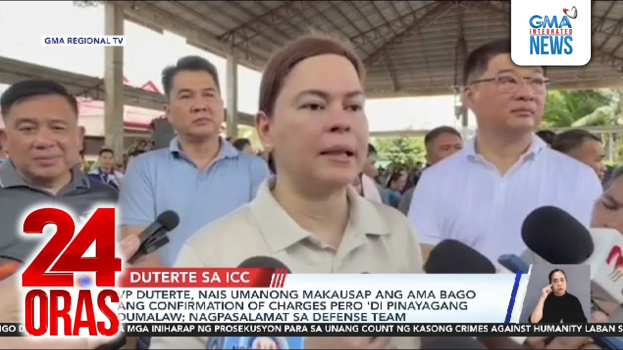 VP Duterte, nais umanong makausap ang ama bago ang confirmation of charges pero... | 24 Oras