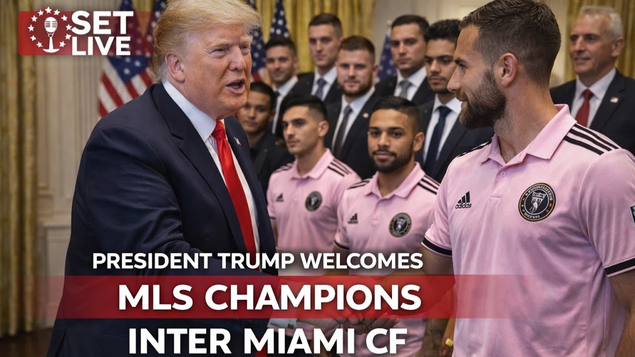 LIVE: President Trump Participates in the Visit of the 2025 Major League Soccer Champions – Inter Mi