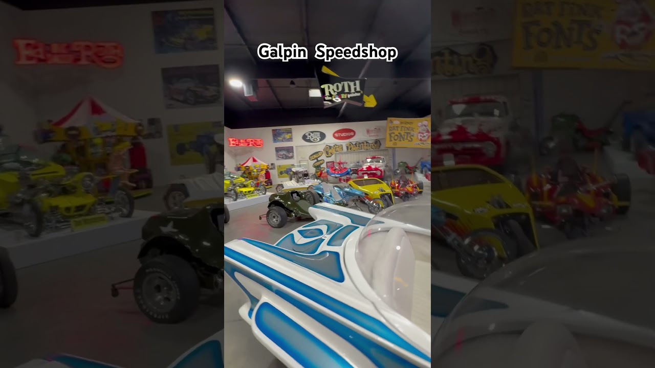 Ed Roth cars at Galpin Speedshop