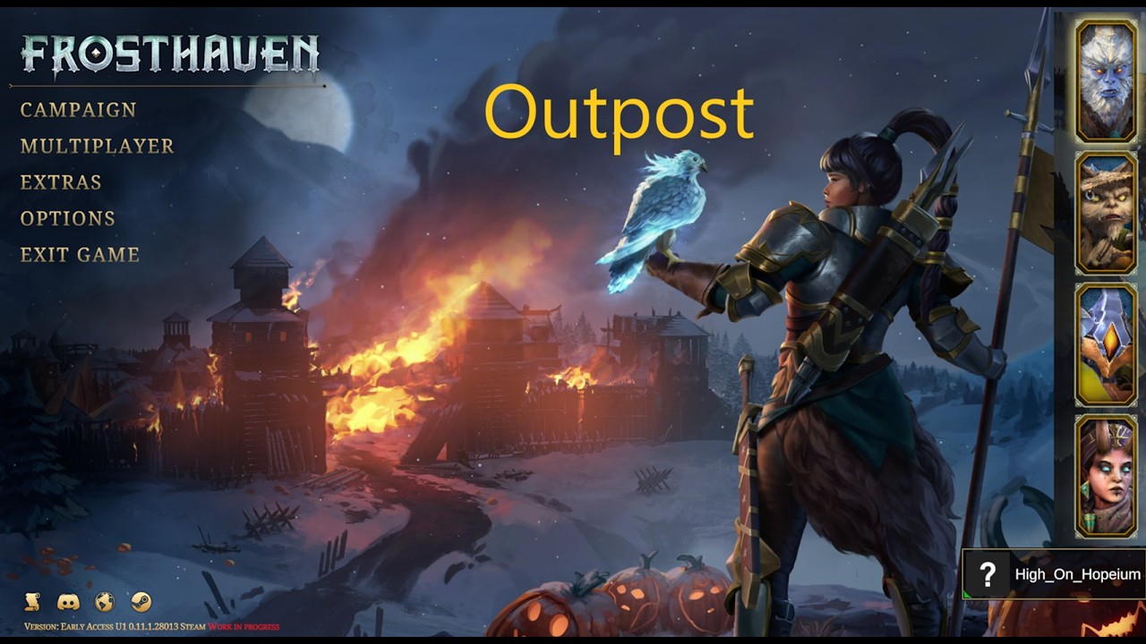 Frosthaven (Early Access) Ep 41.5. Outpost Deathwalker Level and Fist Level 8 Card Discussion