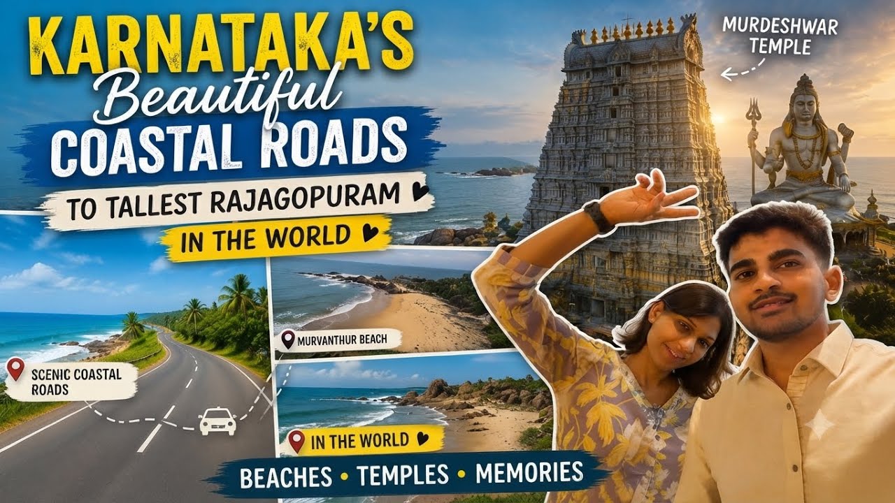 Karnataka&rsquo;s most beautiful coastal roads to tallest Rajagopuram in the world 🛣️🛕