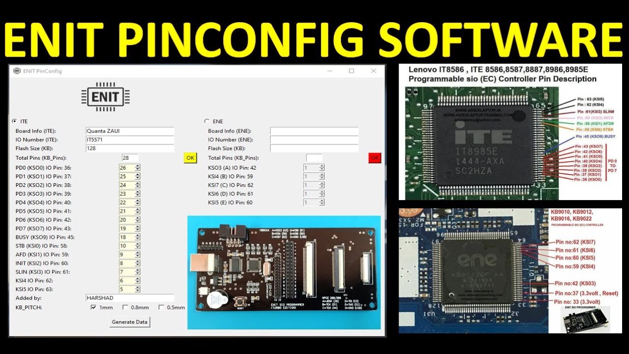 ENIT PINCONFIG  Easy Creation or Check ITE & ENE SIO Pin Configuration
