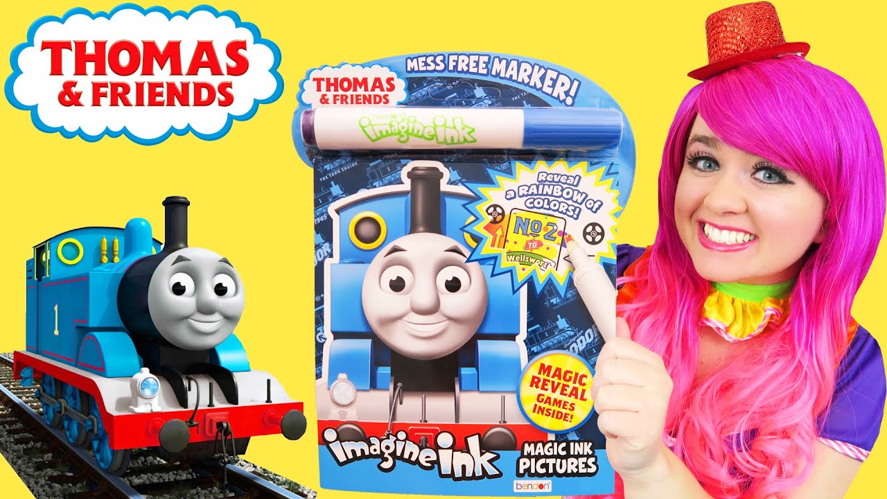 Coloring Thomas & Friends Magic Ink Coloring Book | Imagine Ink Marker