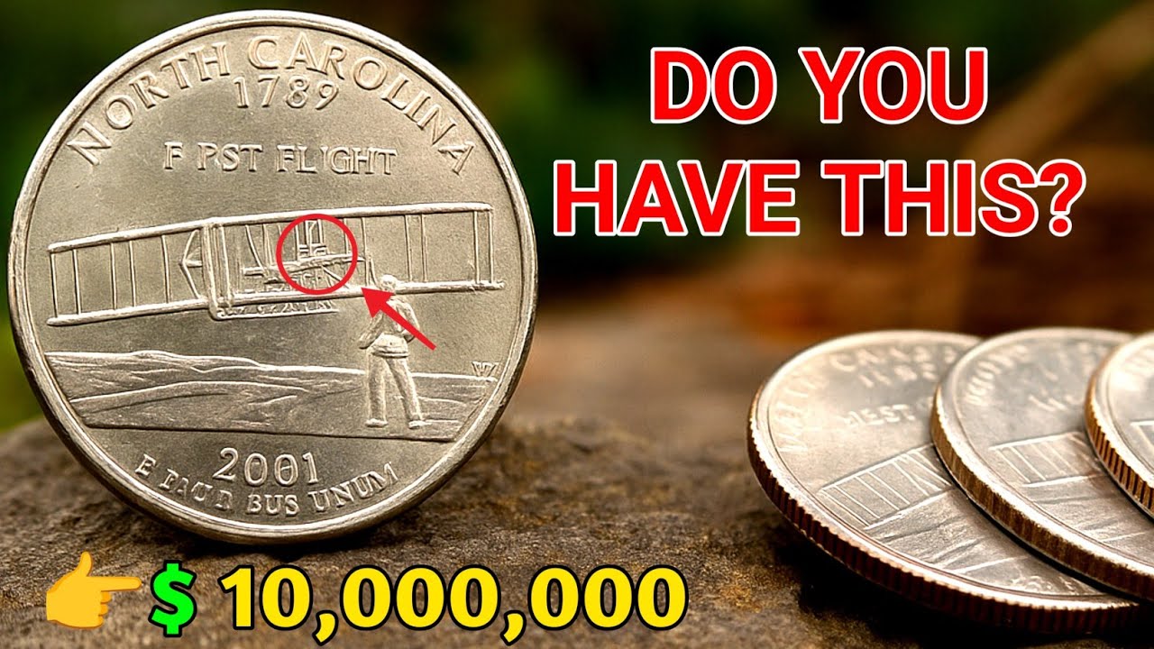 Монета в 25 центов Северной Каролины 2001 года стоит 10 миллионов долларов!? | Найдена редкая мон...