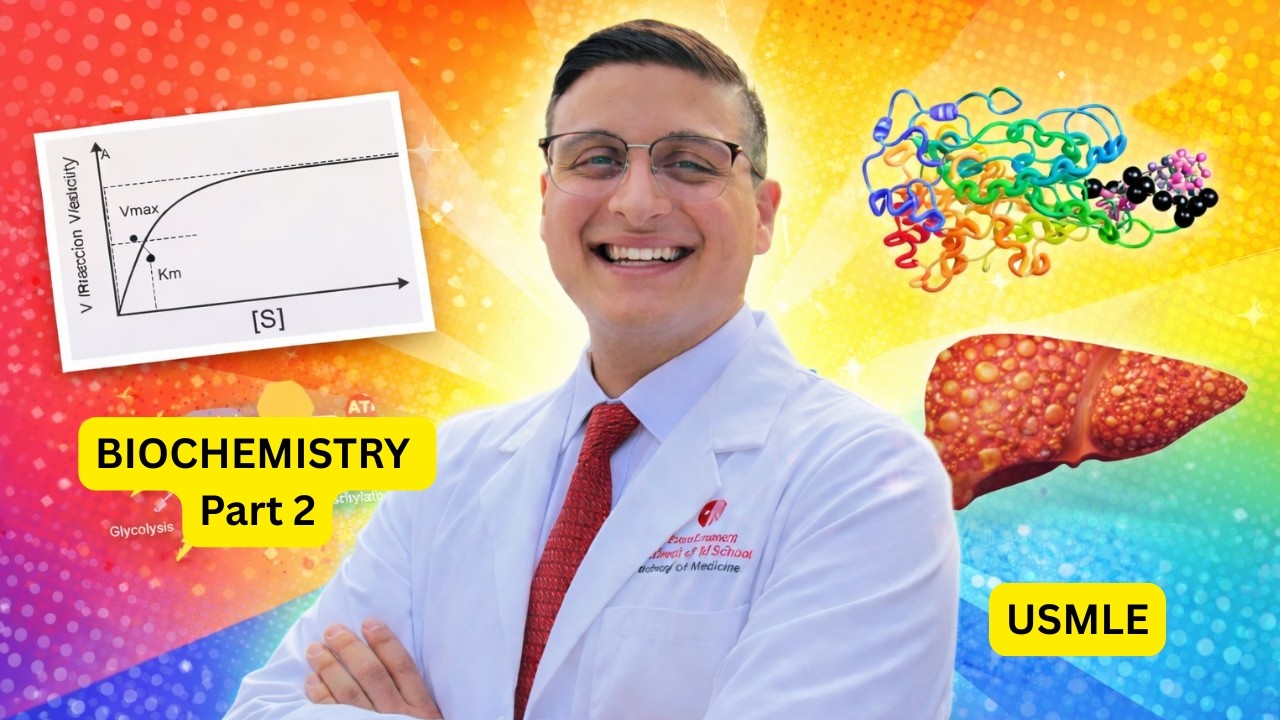 Biochemistry Part 2: Enzyme Kinetics, Metabolism & Disease USMLE Step 1 Review