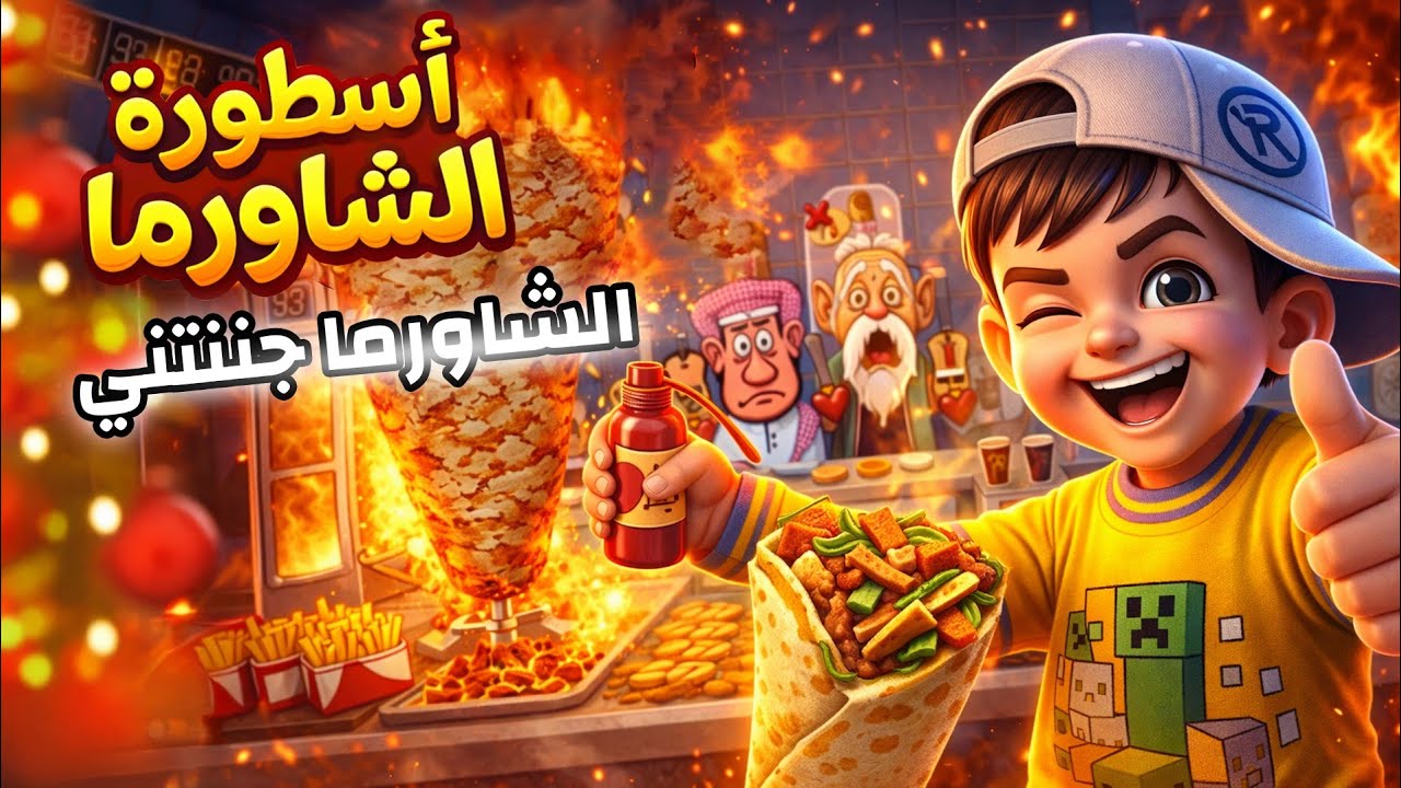 دخلت لعبة شاورما وندمت… شوف ليش! 😱 | أسطورة الشاورما |shawarma 🔥