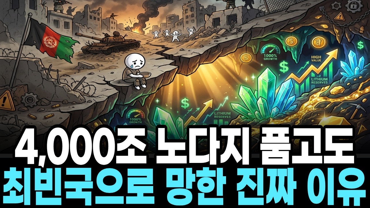 4,000조 자원의 역설: 아프가니스탄은 왜 세계 최빈국이 되었나? (리튬, 희토류, 탈레반)