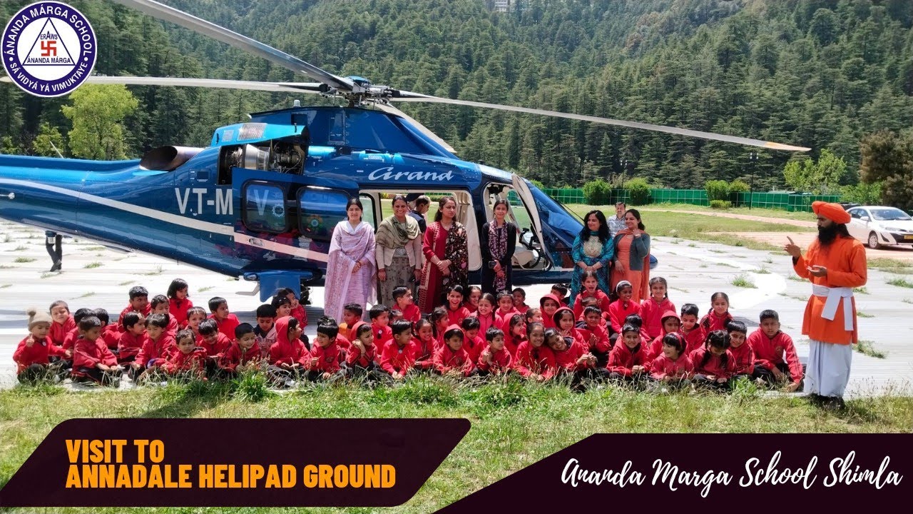 Visit to Helipad Ground Annadale - Ananda Marga School Shimla