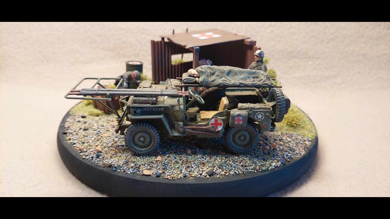 ITALERI 1/35 '1/4 ton. 4 x 4 Ambulance Jeep' D-Day, Normandy 1944 - A Build In Pictures