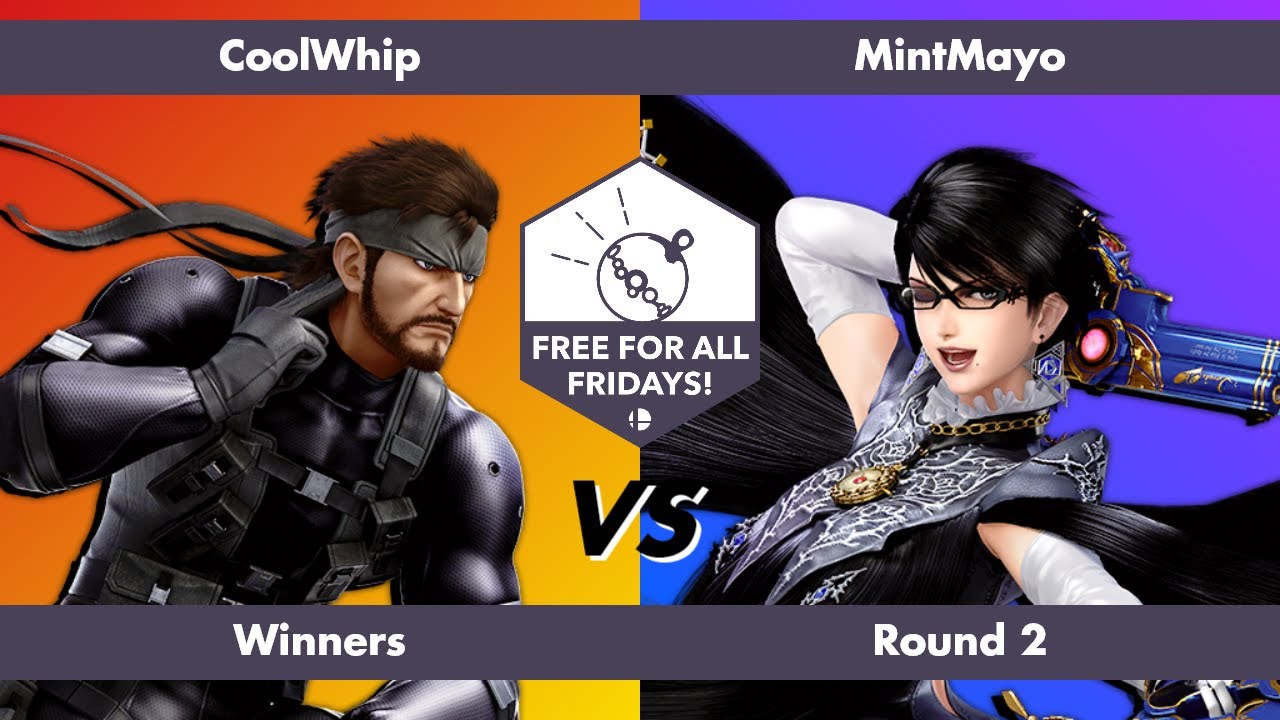 Free for All Fridays 77 Winners Round 2: CoolWhip (Snake) vs MintMayo (Bayonetta)