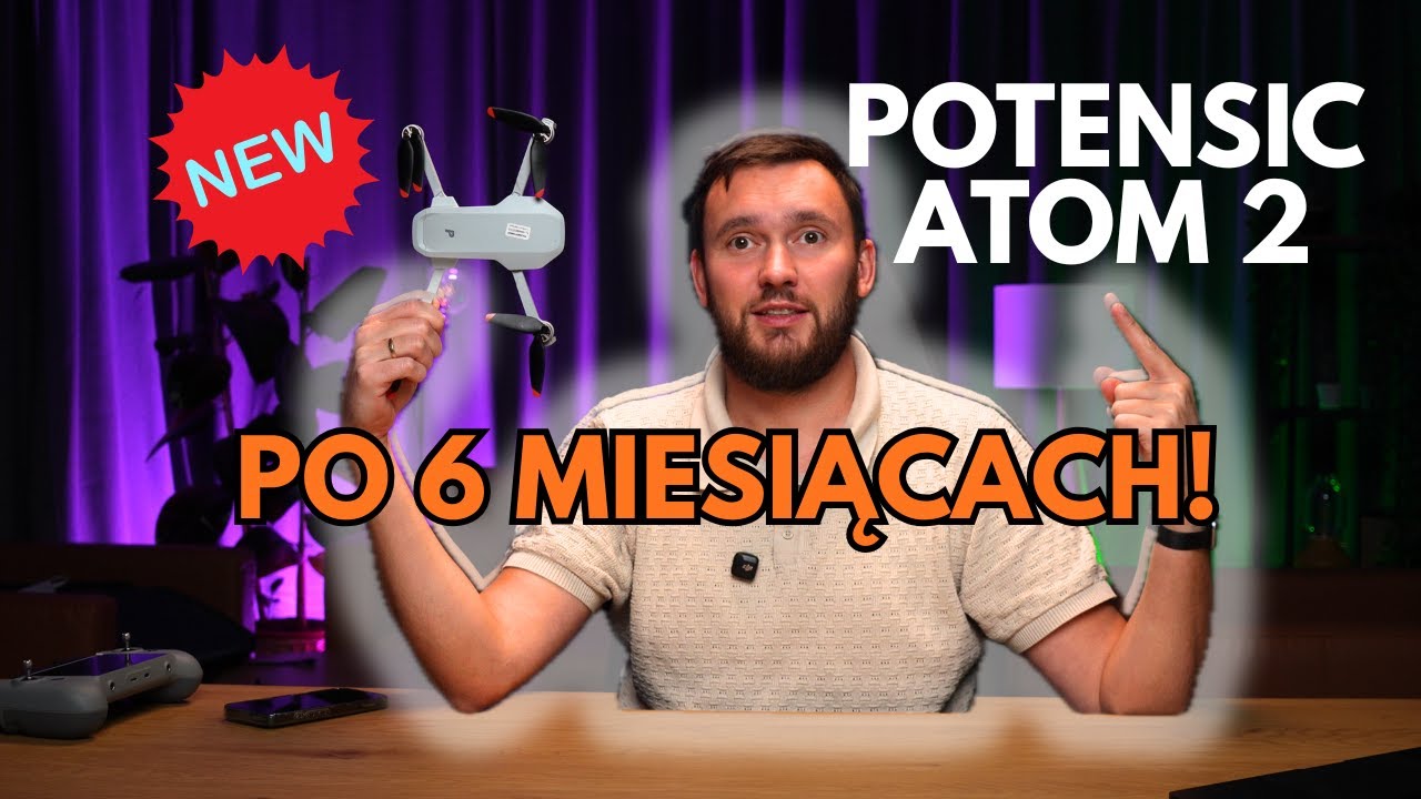 POTENSCI ATOM 2 DRON Z KONTROLEREM Z WYŚWETLACZEM, NAJTAŃSZY ZESTAW DRONOWY NA RYNKU