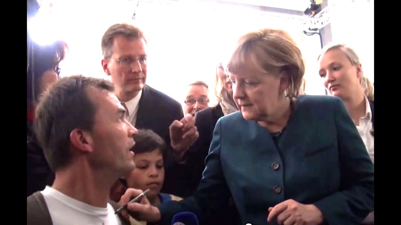 Jahresempfang 2013 Hubert Hüppe Angela Merkel Rollstuhl