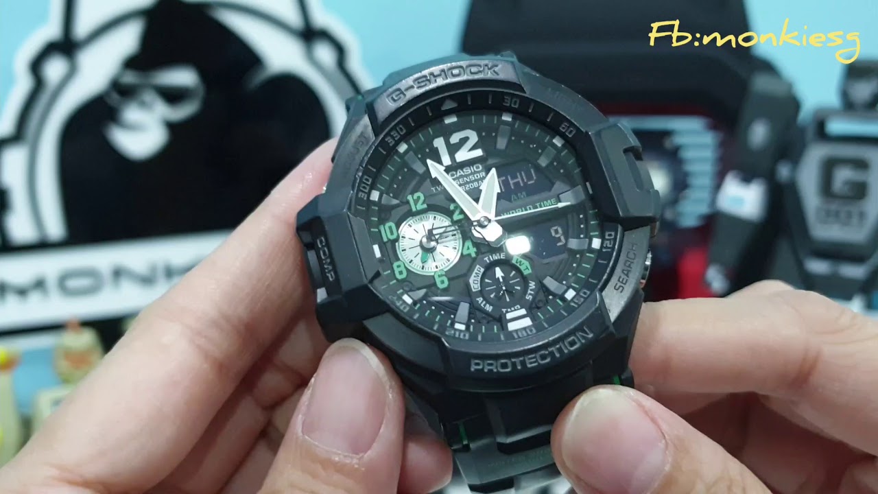 USED G-Shock GA-1100-1A3 Gravity Master