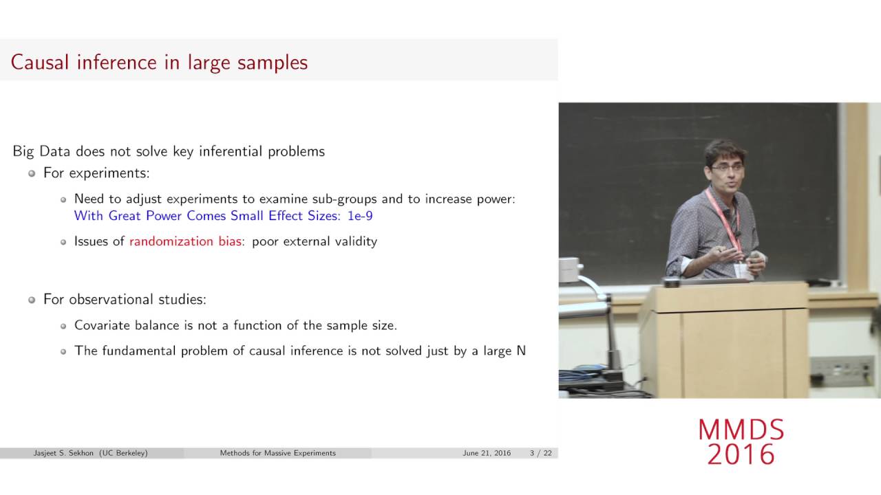 New Methods for Designing and Analyzing Large Scale Randomized Experiment, Jasjeet Sekhon