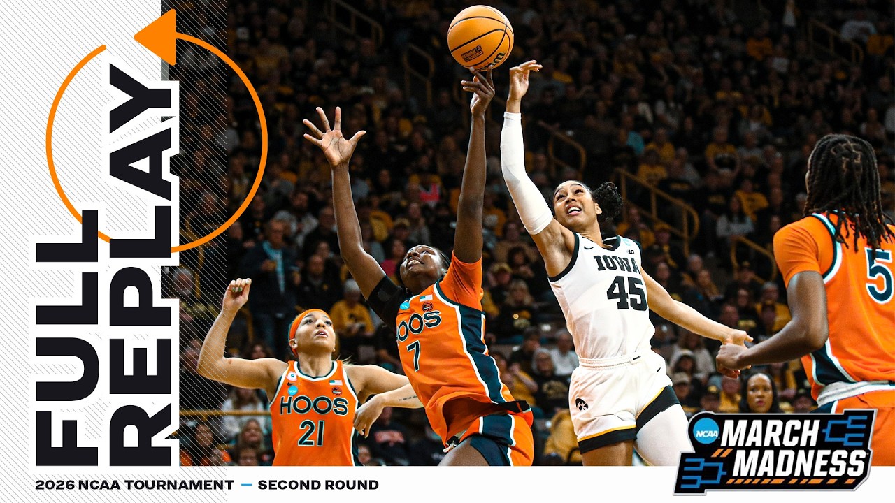 Virginia vs. Iowa: 2026 NCAA women's second round | FULL REPLAY