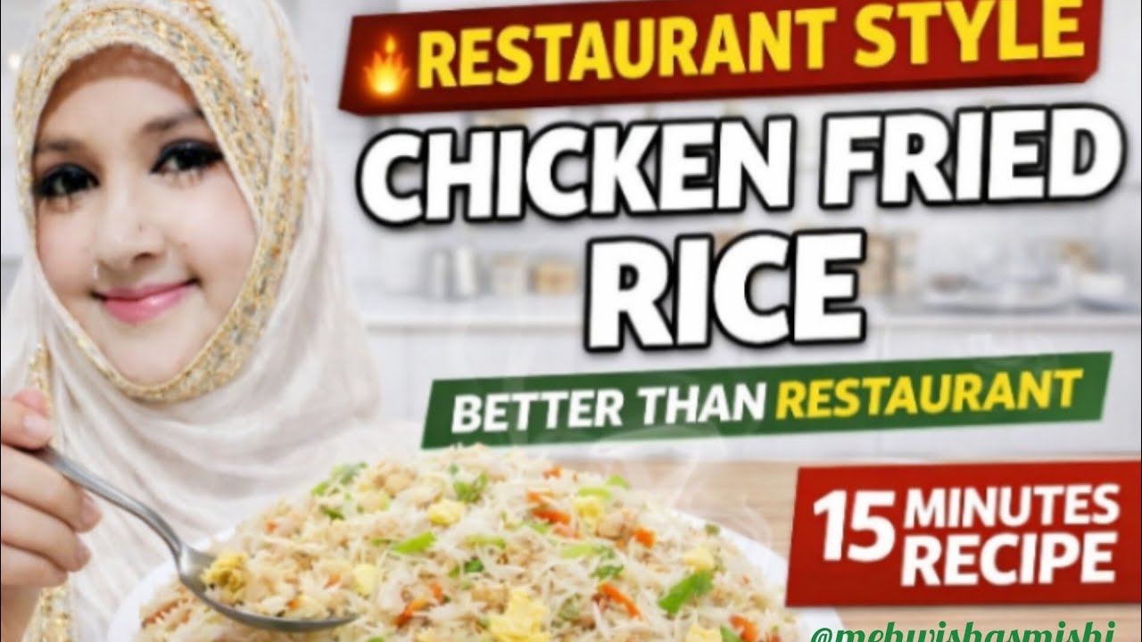Restaurant Style Chicken Fried Rice| Quick & Easy Recipe| Better Than Restaurant🍚🥗