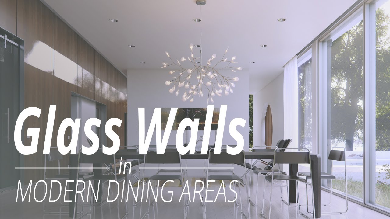 Glass Walls in Modern Dining Areas - Homedesignlover