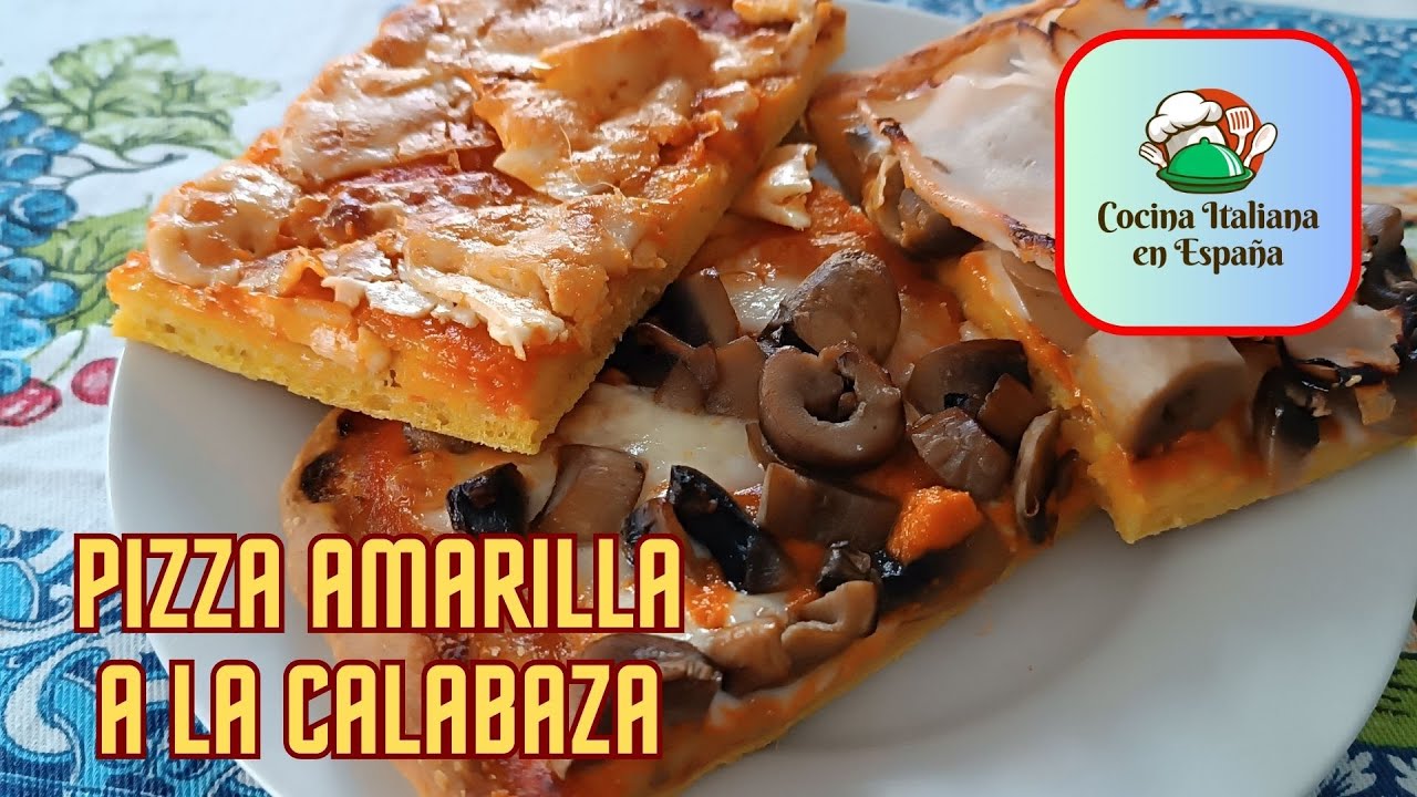 LA MEJOR PIZZA AMARILLA DE CALABAZA RELLENA, SUAVE, CREMOSA Y TAN DELICIOSA