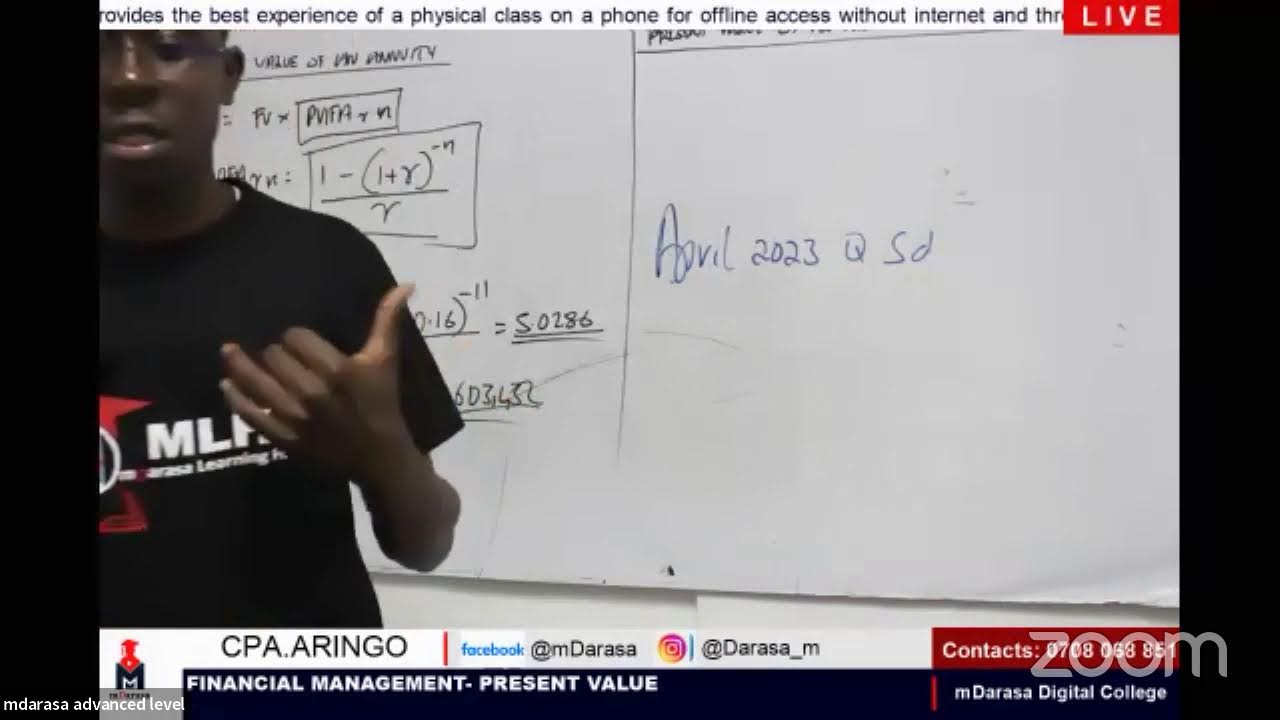 FM - PRESENT VALUE