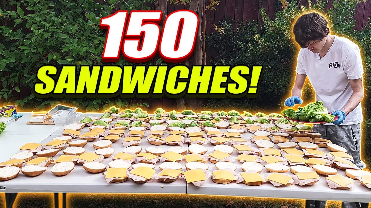 150 Sandwiches For The Homeless!