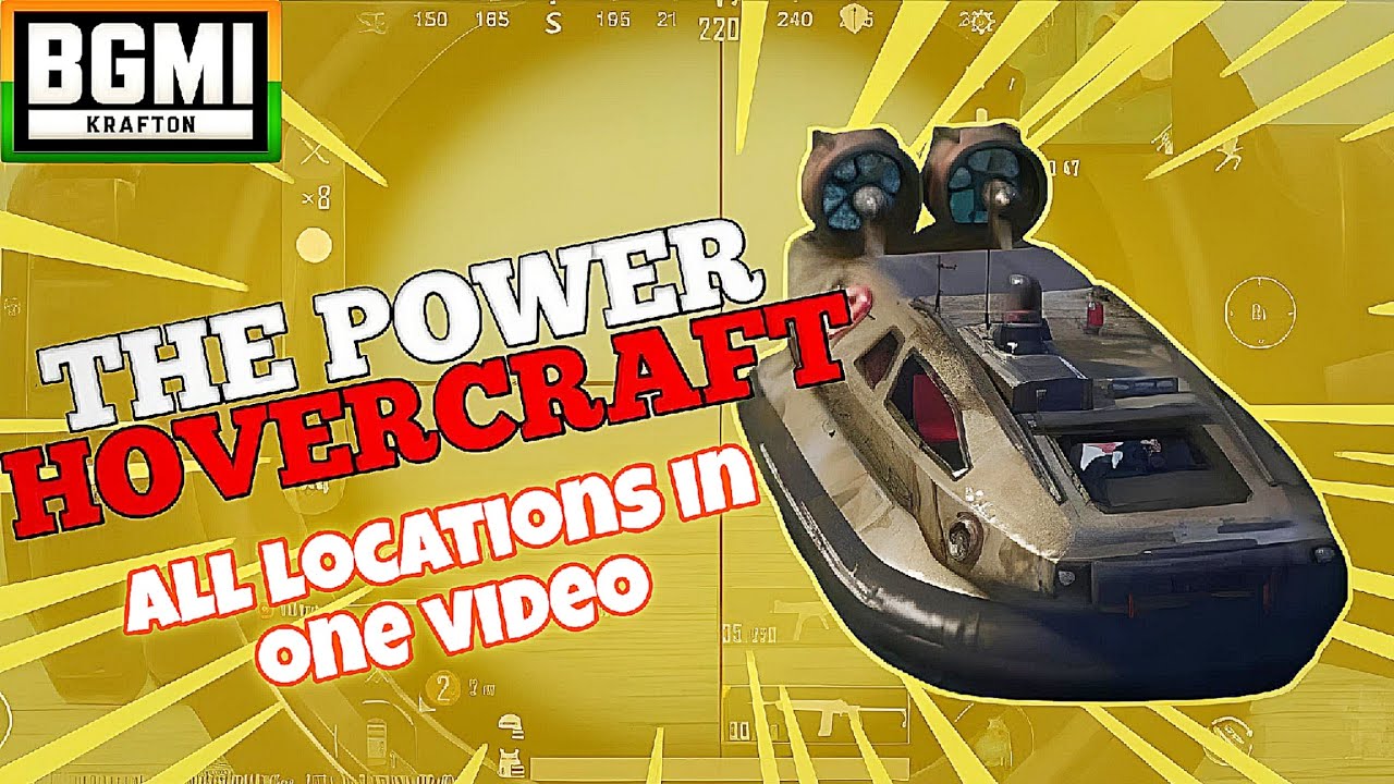 All hovercraft location in one video 🔥 best use for solo conqueror rank push ✅