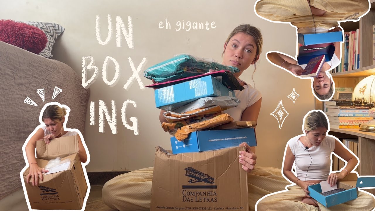 UNBOXING gigante... | recebidos de editoras