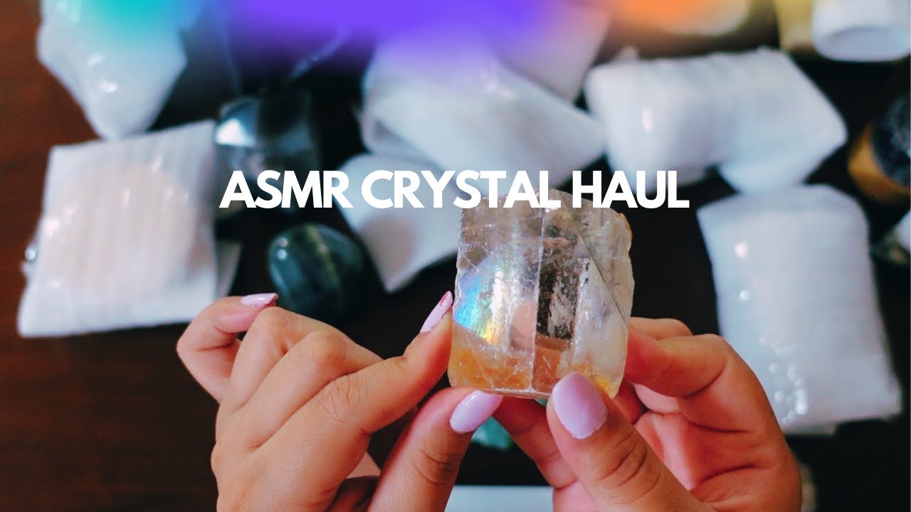 ASMR Whisper Crystal Haul Collection ✨| Tapping, Scratching, Relaxing ♡💤