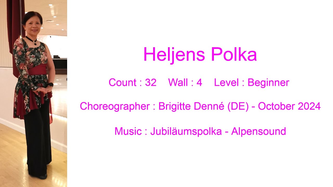 Heljens Polka Line Dance Teach & Demo