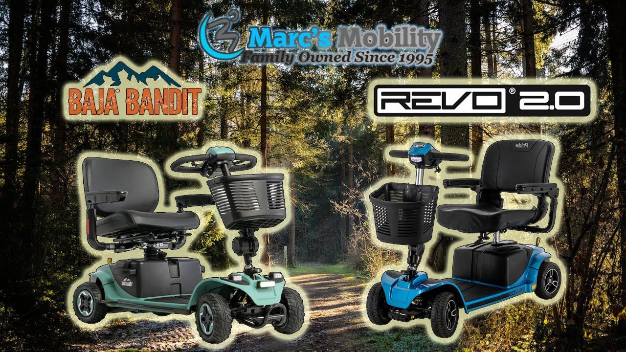 Сравнение Baja Bandit и Pride Revo 2.0 Mobility Scooter