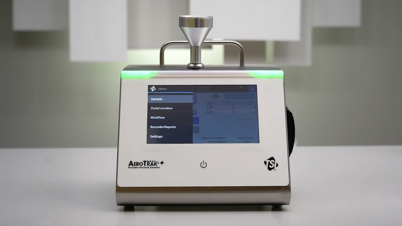 Connecting Components - TSI AeroTrak+ A100 Portable APC to TSI TrakPro Lite Secure Software