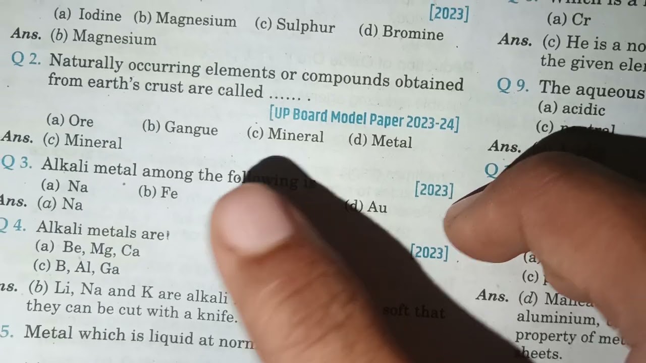 #Q3 #PYQ #Metalsandnonmetals #Class10thscience #DarshanSirIndia 