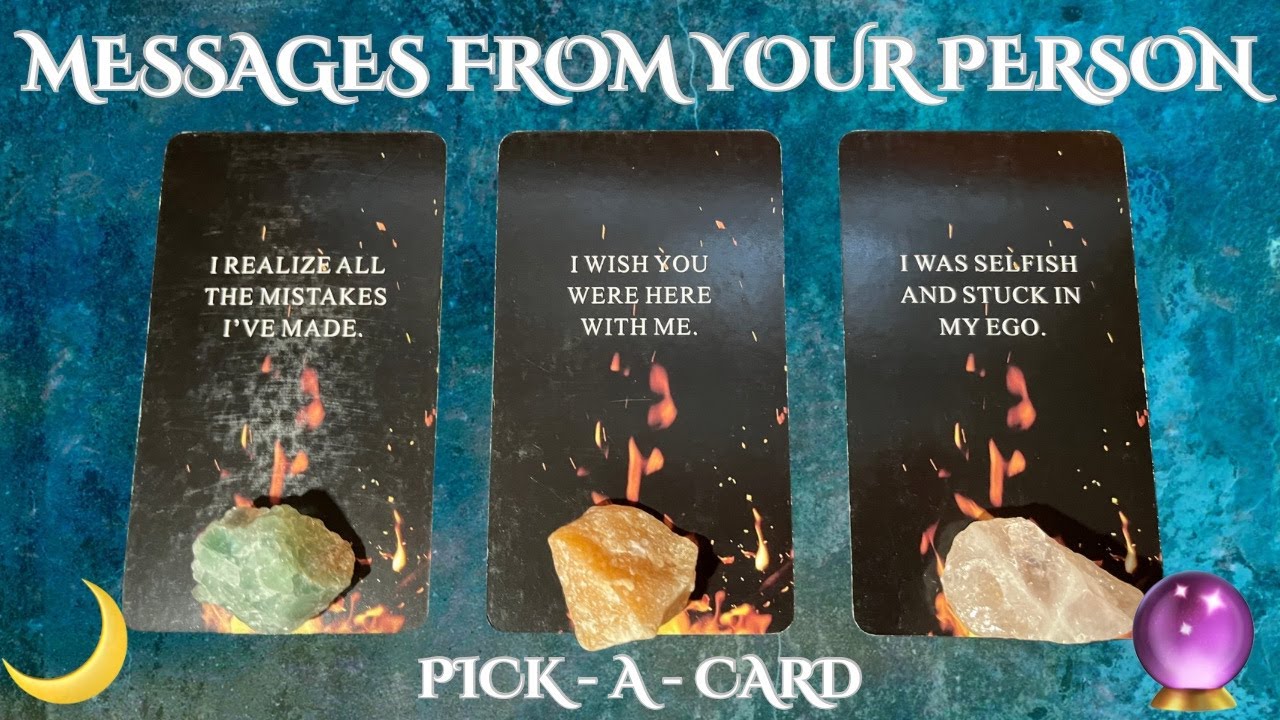 ❤️🔮Messages from your person❤️PICK-A-CARD✨🌙TIMELESS❤️LOVE READING#tarot #pickacard