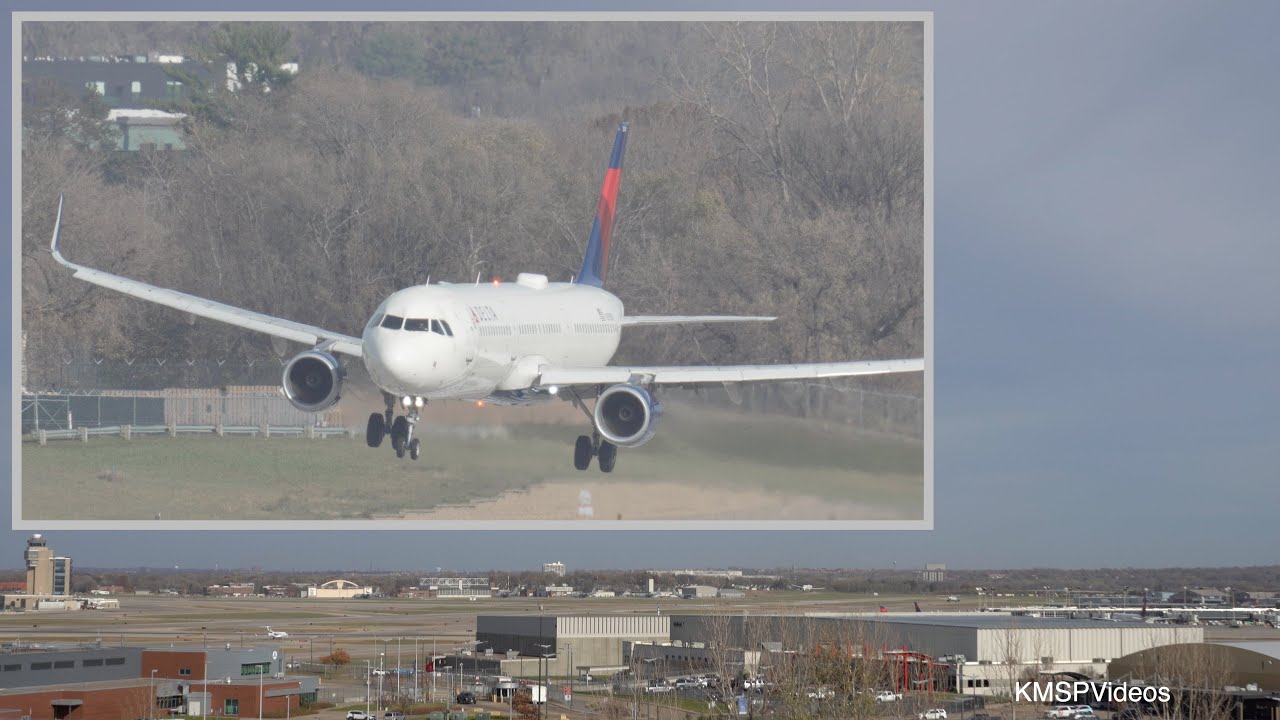 💨 Windy Wild Delta A321 Approach 🛬 at MSP/KMSP - N309DN
