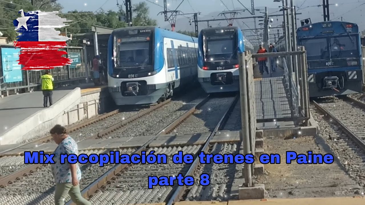 Mix de trenes de Chile en Paine parte 8 || #trenesdechile #efetrenesdechile || MaxyTrenes.