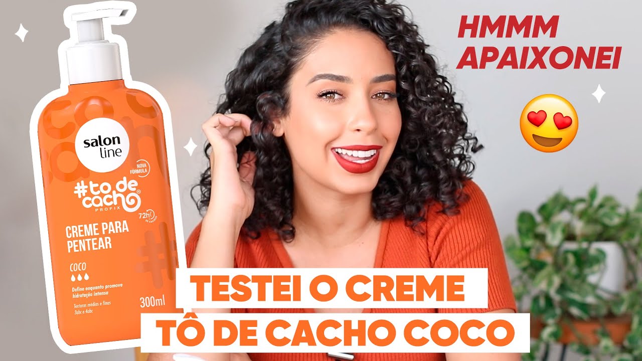 TESTEI O CREME TO DE CACHO COCO DA SALON LINE - FINALIZAÇÃO E DAY AFTER | JULIANA LOUISE