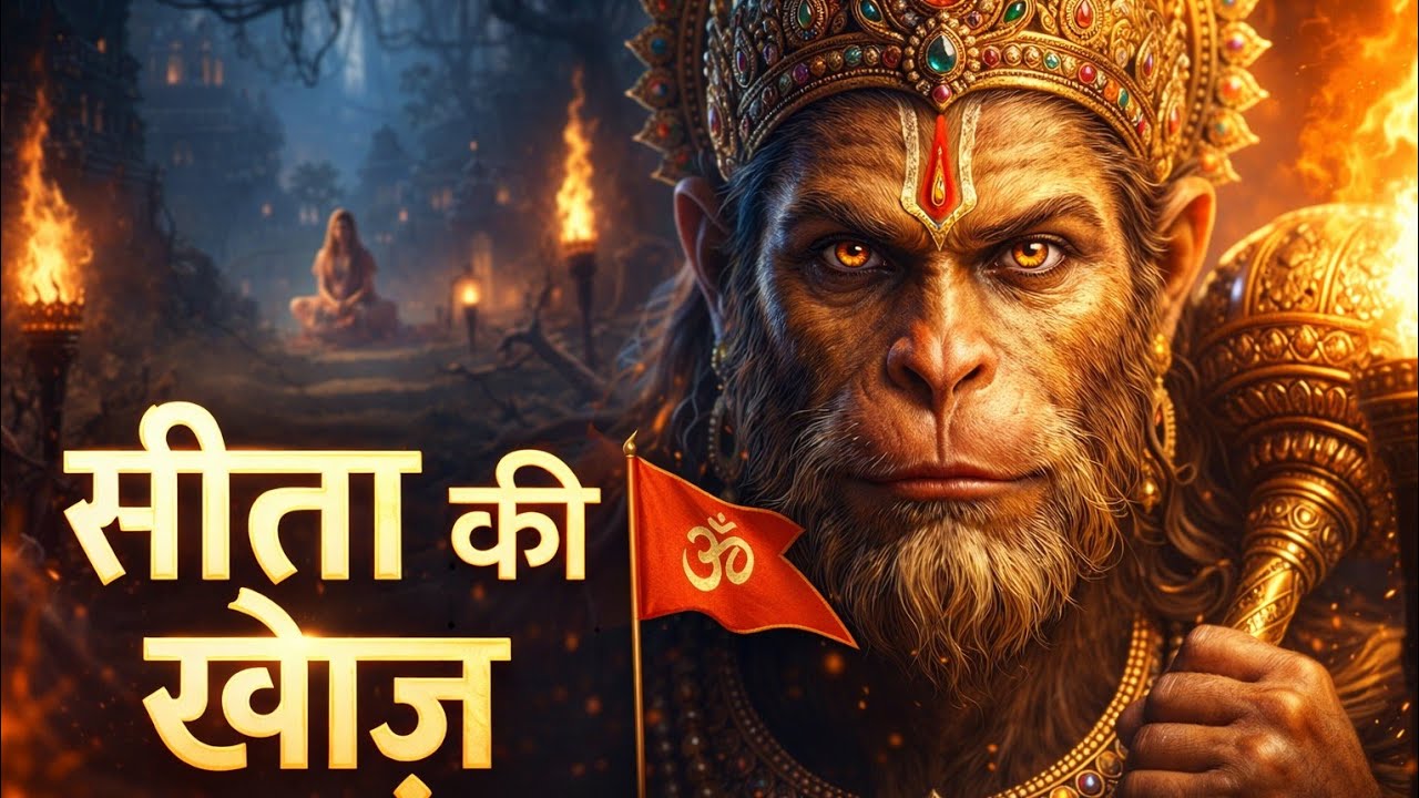🚩Seeta ki talaash: Hanuman ki epic journey! #hnuman 