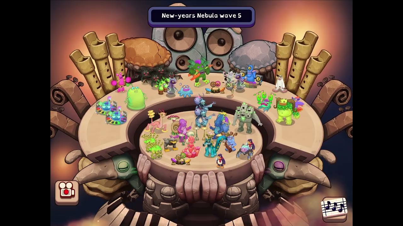  My Singing Monsters: The Seasonal Isle. New-years Nebula, wave 5.