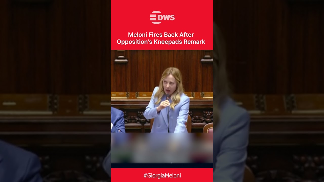 Italy PM Meloni Clashes With Opposition Lawmaker in Heated Parliament Exchange | DWS News | AC1C