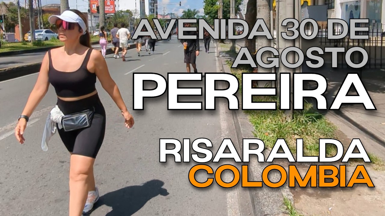 Pereira Colombia 🇨🇴 | Ciclovía on Avenida 30 de Agosto 🌞 Bikes, Street Food & City Life in Risaralda