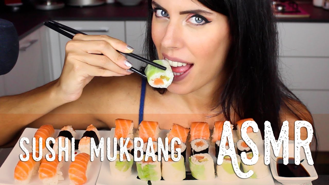 ASMR ita - 🍣 SUSHI MUKBANG • Nigiri, Uramaki, Hosomaki (Whispering, Eating Sounds)
