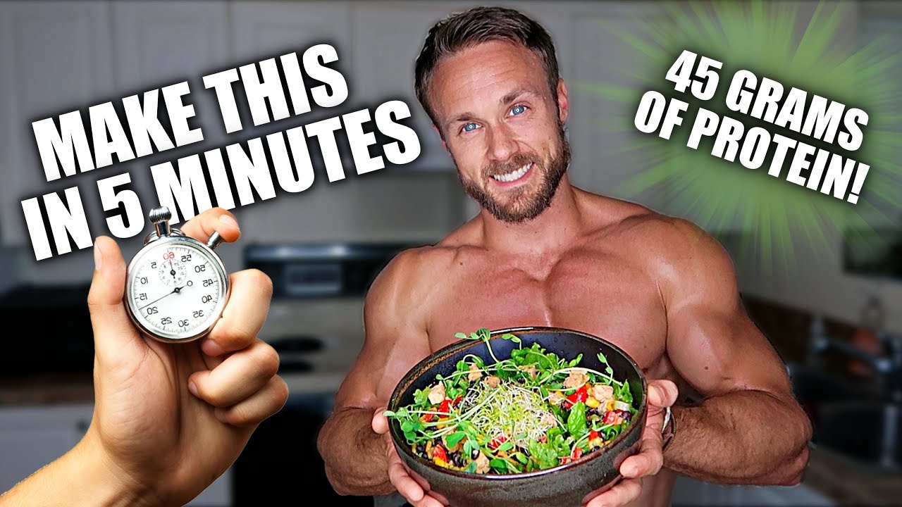 AMAZING VEGAN MEAL IN 5 MINS WITH MACROS & MICROS