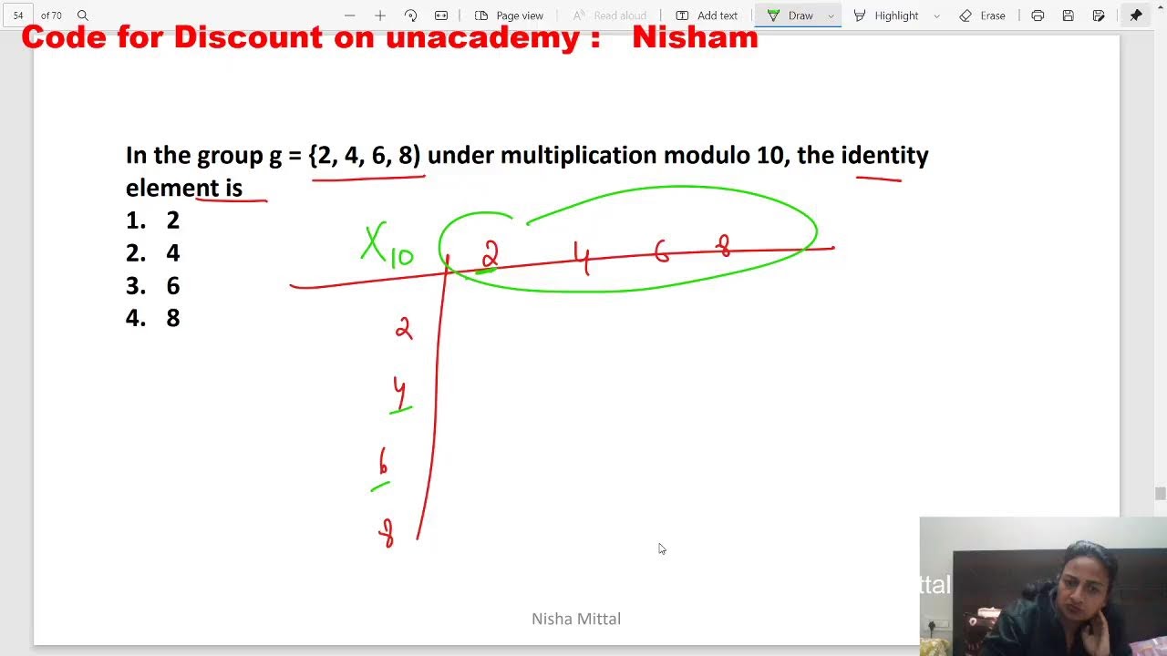 Practice Session on Group Theory |Nisha Mittal | NTA UGC NET Exam.