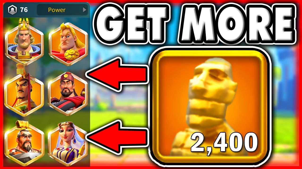 33 Ways to Get FREE Legendary Sculptures in Rise of Kingdoms